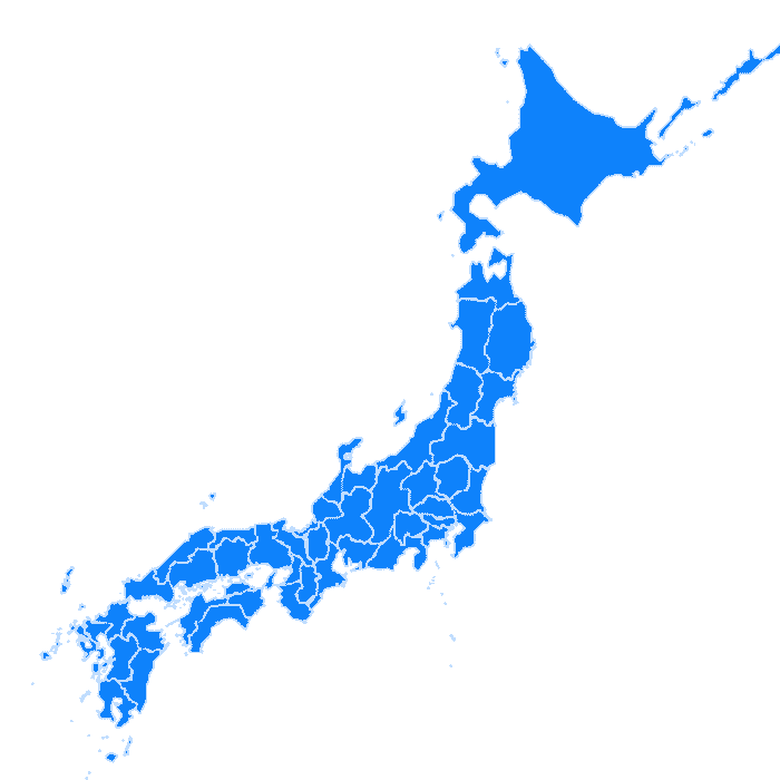 日本地図で都道府県名あてクイズ(透過)